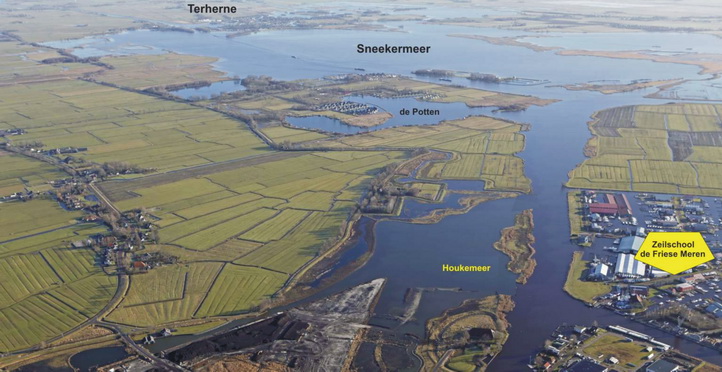 Zeilen acommodatie in centraal Friesland-Friese Meren