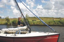 Valk huren Friesland - mast met gasveer