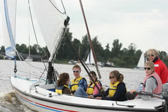 Zeilen met schoolkamp in Friesland.